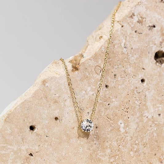 Aurora Kristall Halsband | Guld