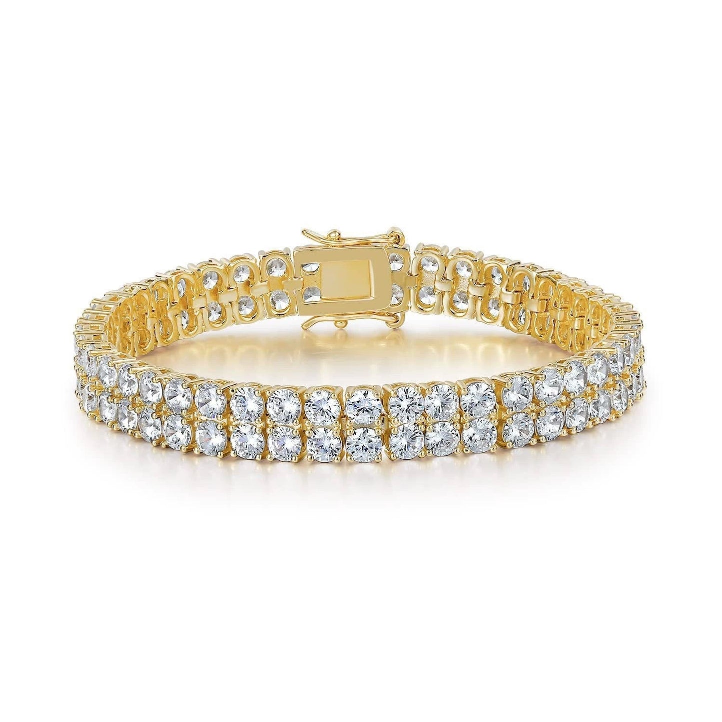 Double Row Tennisarmband | Guld