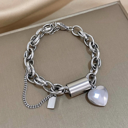 Heartened Grov Armband | Guld