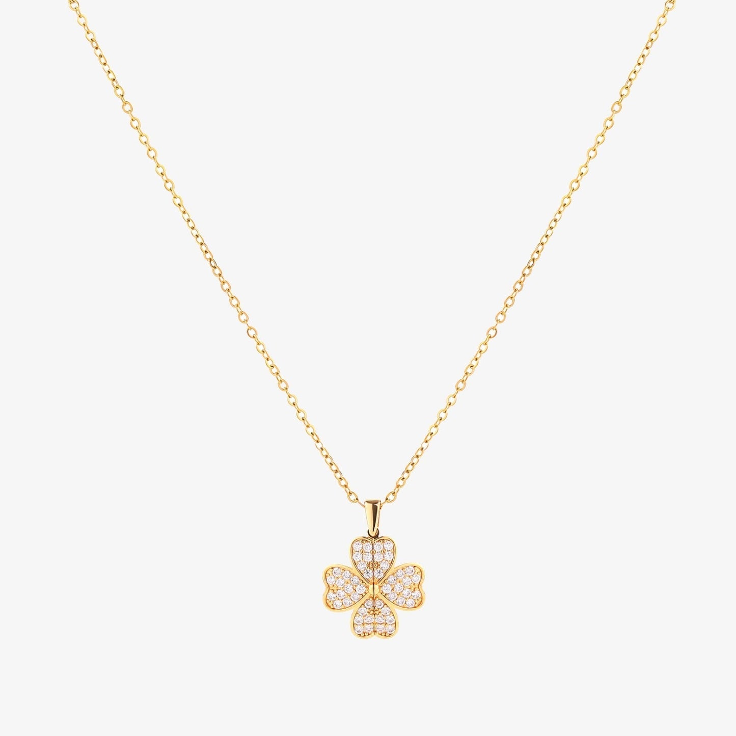 Hjärta Bloom Halsband | Guld