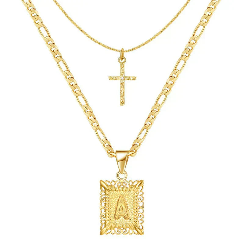 Kors Initial Halsband Set | Guld