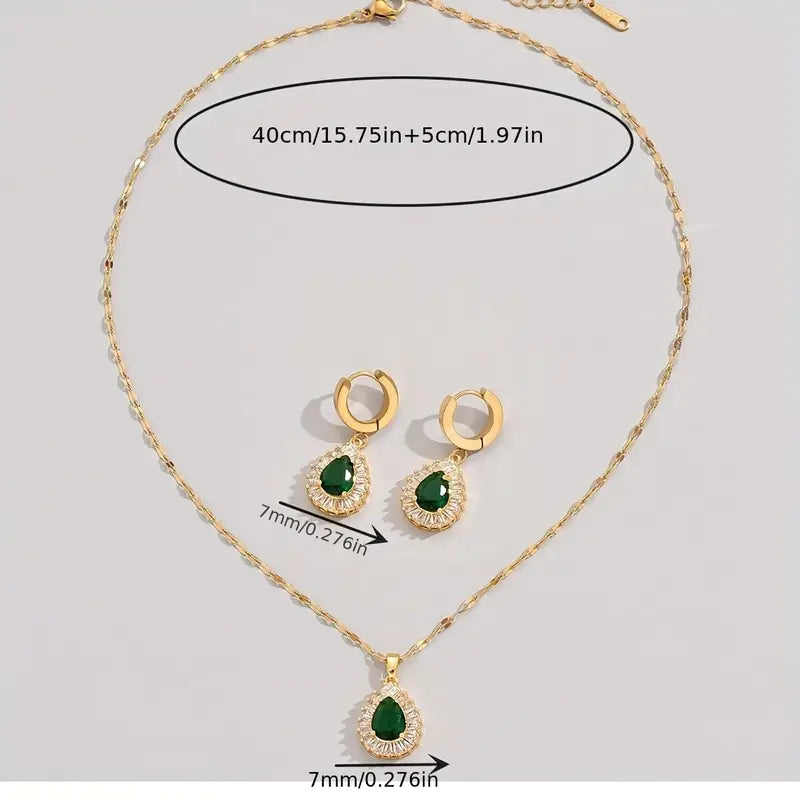 Rheya Lysandelle Smycke Set | Guld