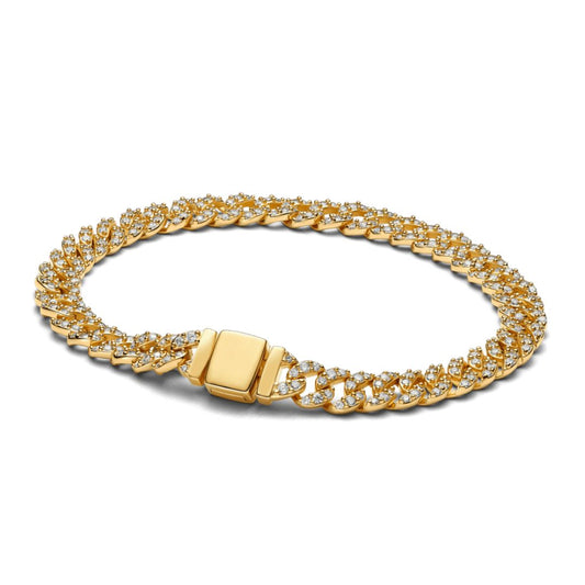 Cubansk Armband | Guld
