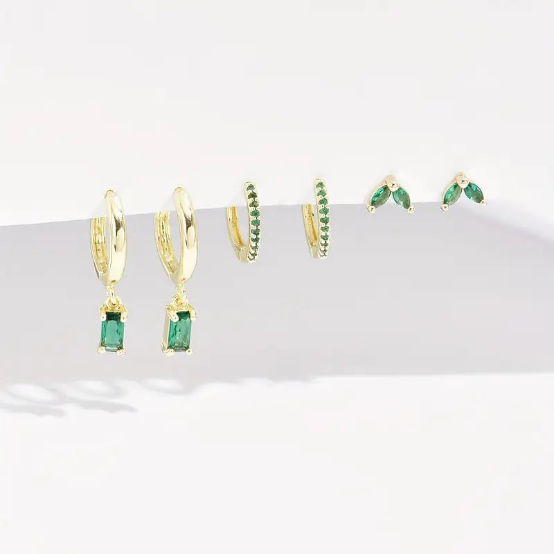 Fiorenza Viridelle Örhängen Set | Guld