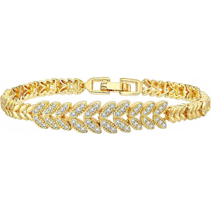Everleaf Tennisarmband | Guld