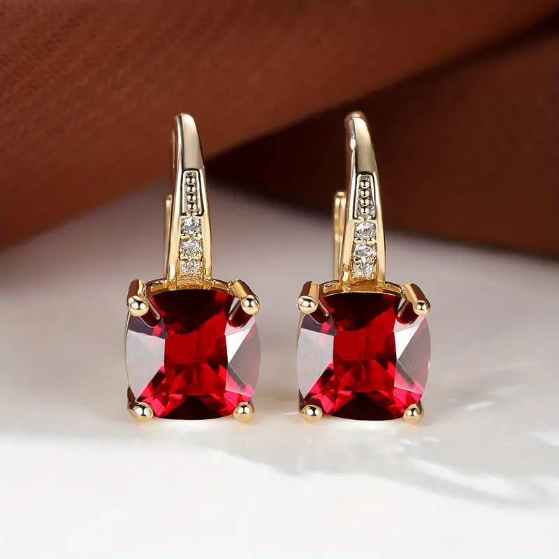Mystic Safir Sten Creoler | Guld