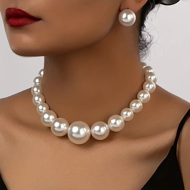 Klassisk Luxe Pärl Smycke Set