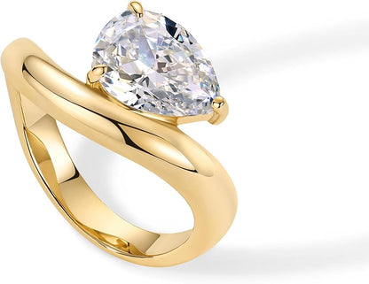 Wavy Promise Ring | Guld