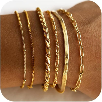 Isabella Vernetta armband set | Guld