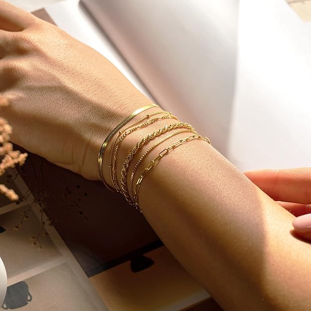 Isabella Vernetta armband set | Guld