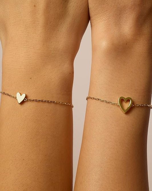 Radiant Hjärta Armband | Guld