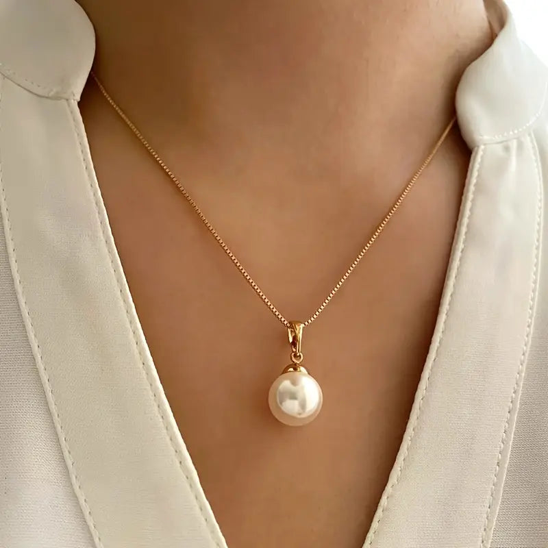 Gyllene Grace Pärl Smycke Set | Guld