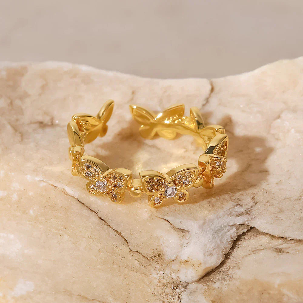 Colleen Fjäril Guld Ring