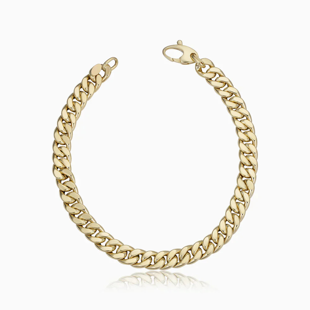 Estate Cubansk Armband | Guld