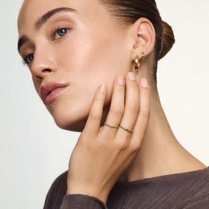 Smal Dome Ring | Guld