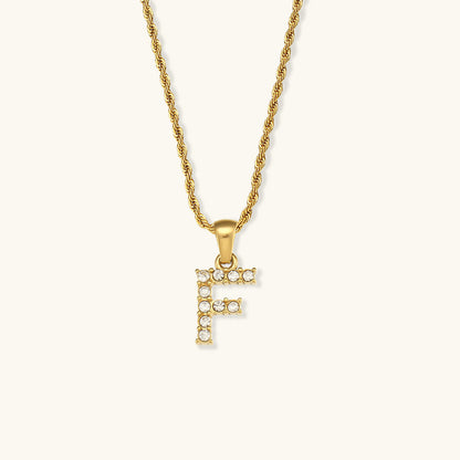 Maeve Bokstav Initial Diamanthalsband