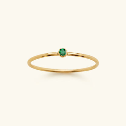 Amelia Månadssten Stapelbar Ring