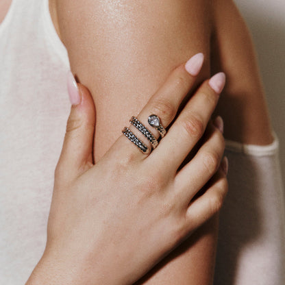 Davina Guld Serpent Ring