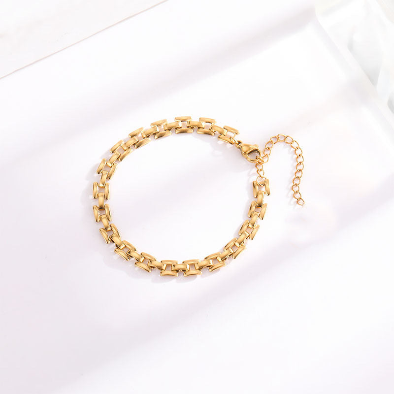 Timepiece Länkarmband | Guld