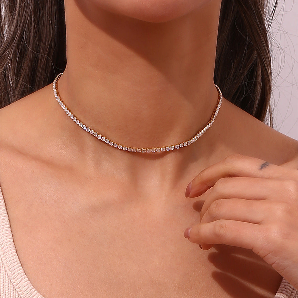 Isolde Diamant Tennishalsband