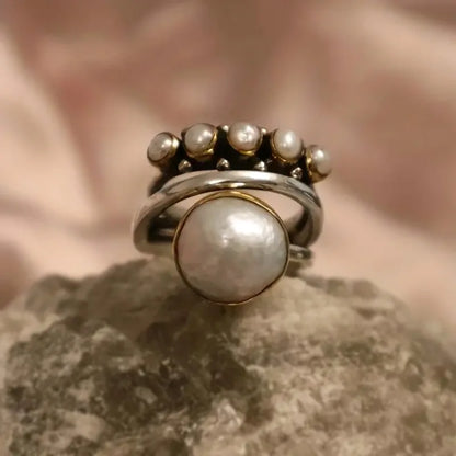 Pärl Stacking Ringar Set