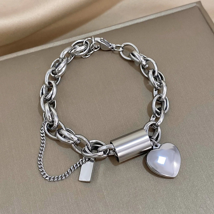 Heartened Grov Armband | Guld