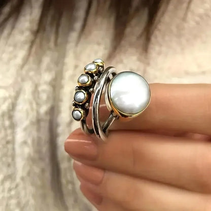 Pärl Stacking Ringar Set