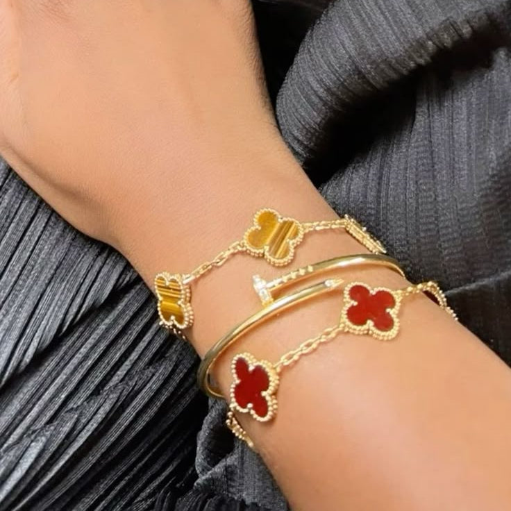 Clover Armband Röd