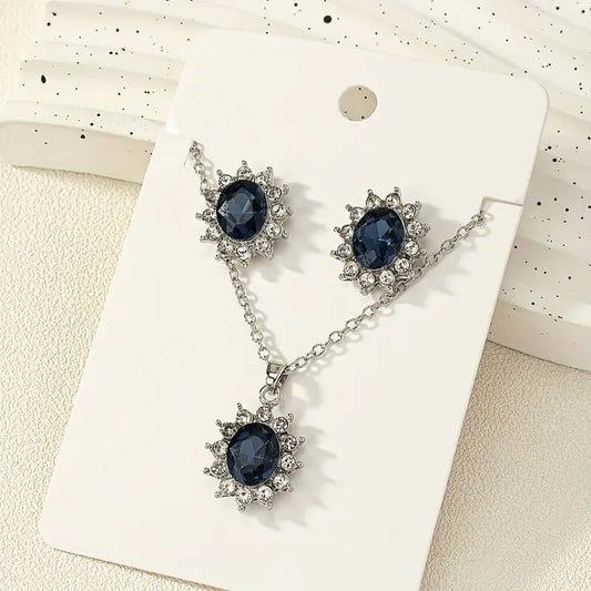 Katya Azuryn Smycke Set | Vitguld