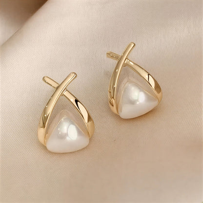 Elegant Vintage-Inspired Pärl Hängande Örhängen