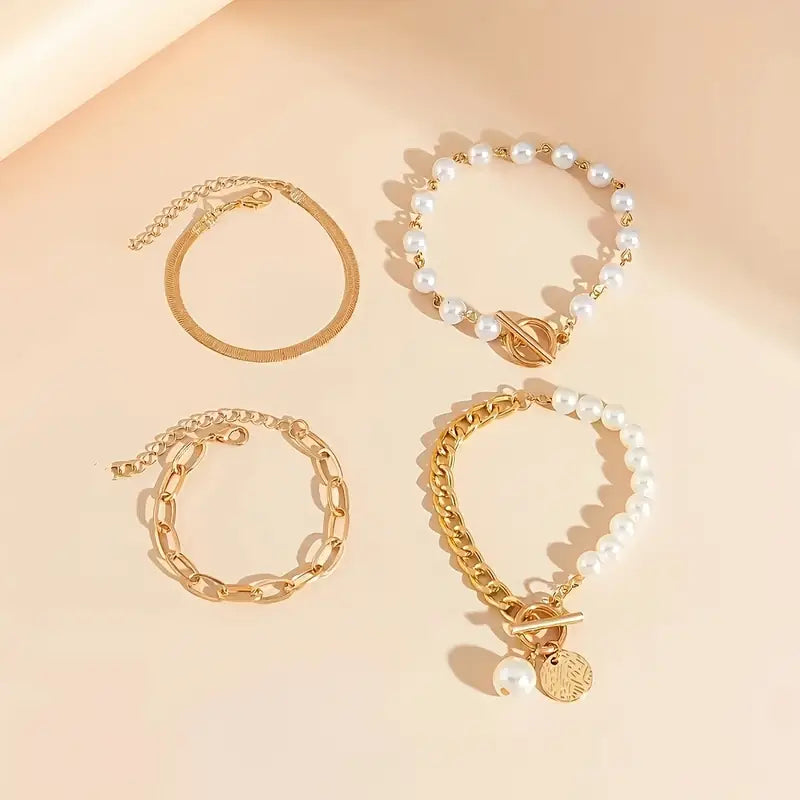 Premium Lagrad Pärlarmband Set
