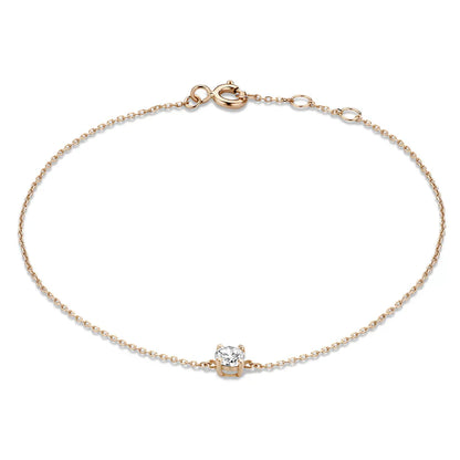 Cléa Moissanite Sten Armband | Guld