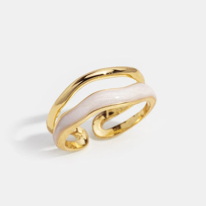 Guld Skulptural Wrap Ring