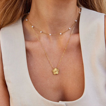 Timeless Pärl Guld Halsband