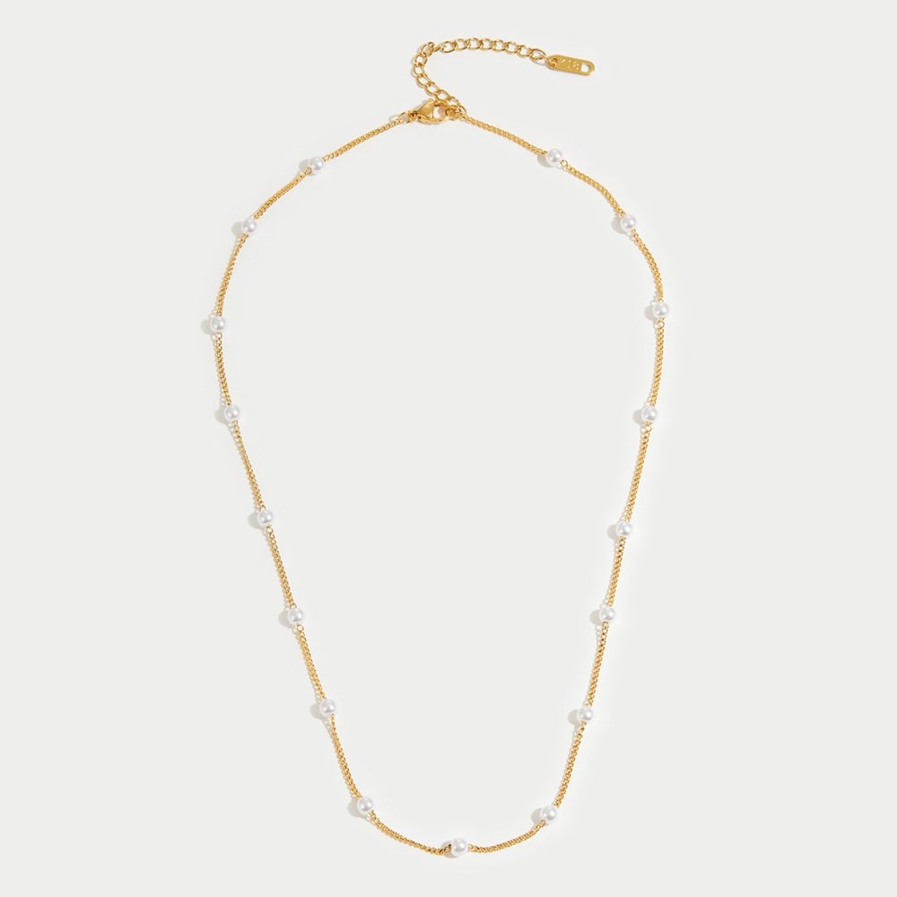 Timeless Pärl Guld Halsband